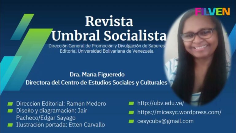 Presentación de la revista Umbral Socialista, N° 3. UBV
